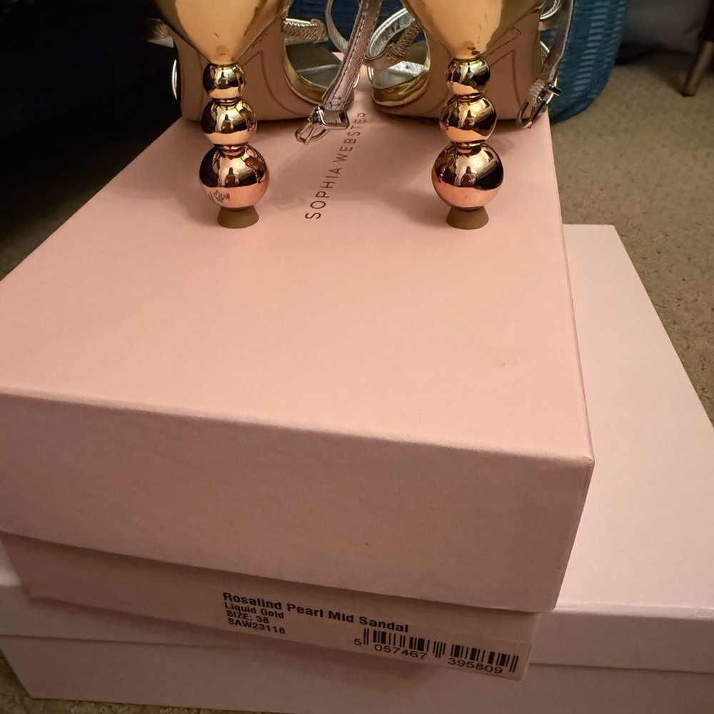 Sophia Webster Gold, Rose gold and Silver Heels - Picture 6 of 7